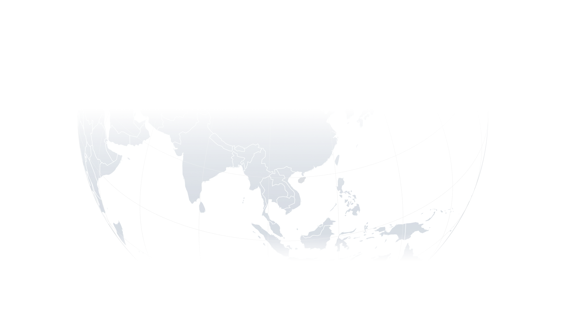 Dark-themed globe image showing part of Asia and Australia in minimal light. The map features subtle outlines, creating a moody and mysterious tone.