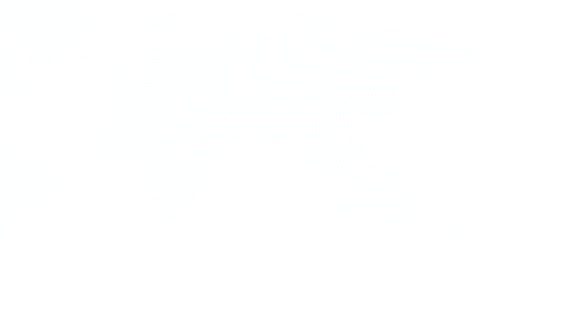 Dot-pattern world map on a black background, showing parts of Europe, Asia, and Africa. The map has a digital, modern aesthetic.